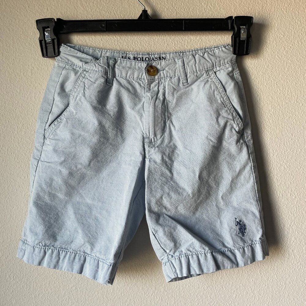 U.S. Polo Assn. Blue Striped Shorts Kids Size 7
